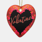 Gepersonaliseerde  Valentijnsdag Hart Ornament (Links)