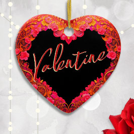 Gepersonaliseerde  Valentijnsdag Hart Ornament