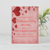 Gepersonaliseerde Valentijnsdag Invitation Kaart (Staand voorkant)