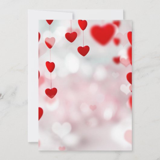 Gepersonaliseerde Valentijnsdag Invitation Kaart (Achterkant)