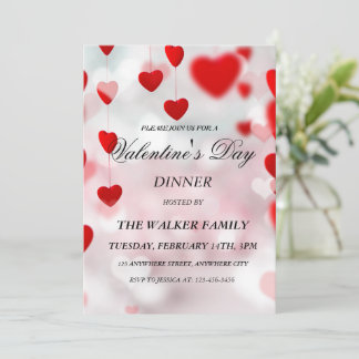 Gepersonaliseerde Valentijnsdag Invitation Kaart