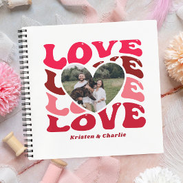 Gepersonaliseerde Valentijnsdag Liefde Hart Foto Notitieboek