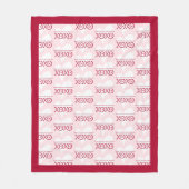 Gepersonaliseerde Valentijnsdag Medium Fleece Deken (Voorkant)