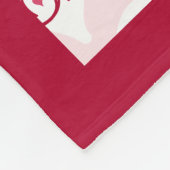 Gepersonaliseerde Valentijnsdag Medium Fleece Deken (Hoek)