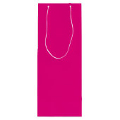 Gepersonaliseerde Valentijnsdag met twee toonroze Wijn Cadeautas (Achterkant)