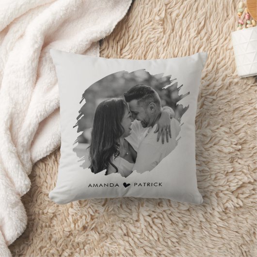 Gepersonaliseerde Valentijnsdag Modern Foto Koppel Kussen (Deken)