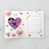 Gepersonaliseerde Valentijnsdag Popcorn Liefde Kaart (Binnen)