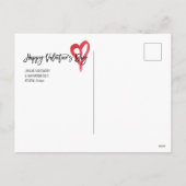 Gepersonaliseerde Valentijnsdag Post Kaart (Achterkant)
