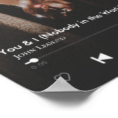 Gepersonaliseerde Valentijnsdag Song Paar Foto Poster (Hoek)