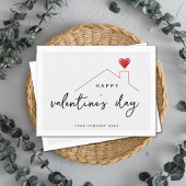 Gepersonaliseerde Valentijnsdag vastgoedlandbouw Feestdagenkaart