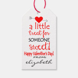 Gepersonaliseerde Valentijnsdag vriend Cadeaulabel