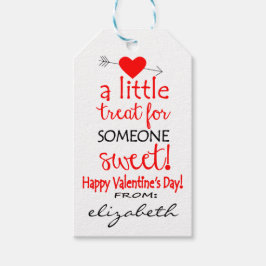 Gepersonaliseerde Valentijnsdag vriend Cadeaulabel