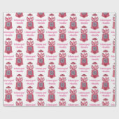 Gepersonaliseerde Valentijnse  Bubble Gum Ball Mac Cadeaupapier (Vlak)