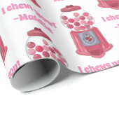 Gepersonaliseerde Valentijnse  Bubble Gum Ball Mac Cadeaupapier (Rol Hoek)