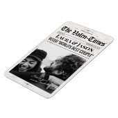 Gepersonaliseerde Valentijnse cadeau krantenmagnee Magneet (Linkerzijde)