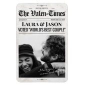 Gepersonaliseerde Valentijnse cadeau krantenmagnee Magneet (Verticaal)