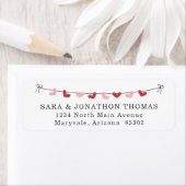 Gepersonaliseerde Valentijnse Kaart Retour Adresla Etiket (Insitu)