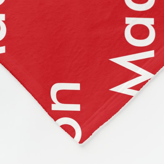 Gepersonaliseerde Valentijnse rode fleece deken (Hoek)