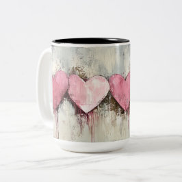 Gepersonaliseerde Valentijnskoffiemok, Aangepaste  Tweekleurige Koffiemok