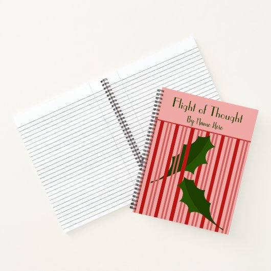 Gepersonaliseerde vallende bladeren, Red Fence Jou Notitieboek (Binnen)