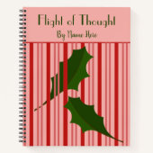 Gepersonaliseerde vallende bladeren, Red Fence Jou Notitieboek (Voorkant)