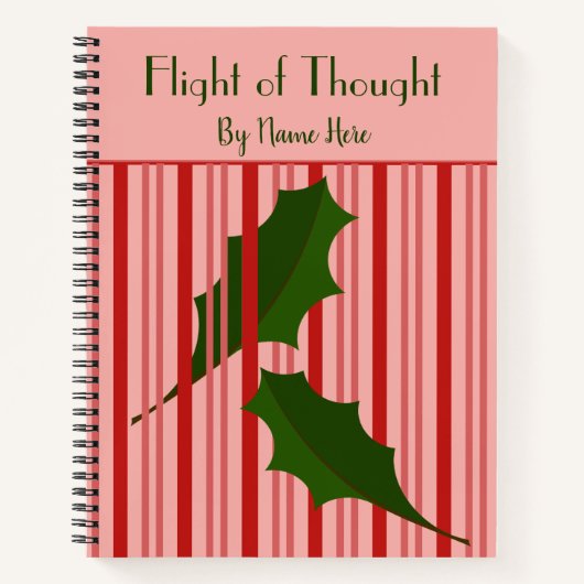 Gepersonaliseerde vallende bladeren, Red Fence Jou Notitieboek (Voorkant)