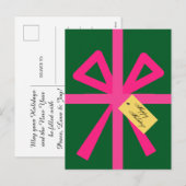 Gepersonaliseerde Van Bedrijfs de Moderne Redacteu Feestdagenkaart (Voorkant / Achterkant)