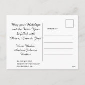 Gepersonaliseerde Van Bedrijfs de Moderne Redacteu Feestdagenkaart (Achterkant)