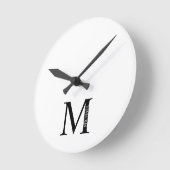 Gepersonaliseerde van het Monogram en van de Naam Ronde Klok (Hoek)