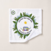 Gepersonaliseerde Van Life Travel Camping MONOGRAM Bad Handdoek (Wasdoekje)