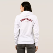 Gepersonaliseerde Varsity Hoodie (Achterkant volledig)