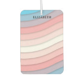 Gepersonaliseerde veelkleurige golven luchtverfrisser (Voorkant)