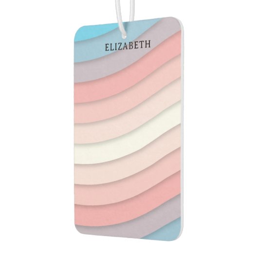 Gepersonaliseerde veelkleurige golven luchtverfrisser (Links)