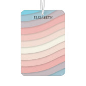 Gepersonaliseerde veelkleurige golven luchtverfrisser (Achterkant)