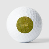 Gepersonaliseerde veelkleurige groene bloemen golfballen (Voorkant)