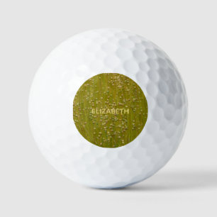 Gepersonaliseerde veelkleurige groene bloemen golfballen