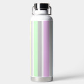 Gepersonaliseerde veelkleurige strepen waterfles (Achterkant)