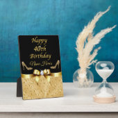 Gepersonaliseerde, veertigste verjaardag cadeautje fotoplaat (Zijkant)