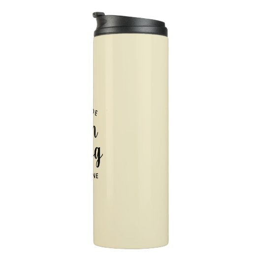 Gepersonaliseerde Vegan Eggnog Thermal Tumbler Thermosbeker (Geroteerd rechts)