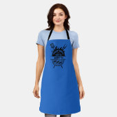 Gepersonaliseerde Vegan Grill Master Schort (Gedragen)