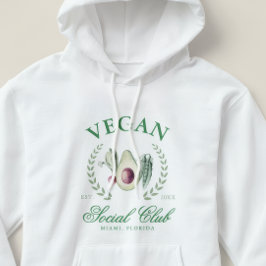 Gepersonaliseerde Vegan Sociale Club Aangepaste Pl Hoodie