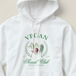 Gepersonaliseerde Vegan Sociale Club Aangepaste Pl Hoodie