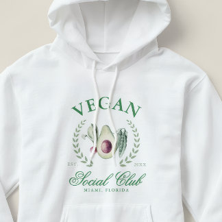 Gepersonaliseerde Vegan Sociale Club Aangepaste Pl Hoodie