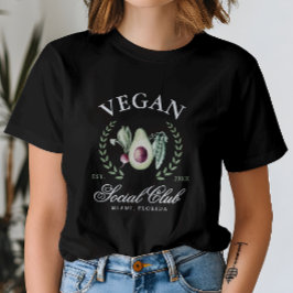 Gepersonaliseerde Vegan Sociale Club Aangepaste Pl T-shirt