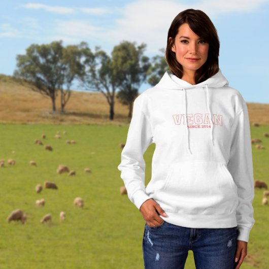Gepersonaliseerde veganist hoodie