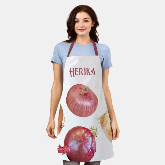 Gepersonaliseerde Veggie Schort (Gedragen)