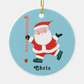 gepersonaliseerde veldhockey keramiek keramisch ornament (Voorkant)