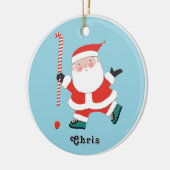 gepersonaliseerde veldhockey keramiek keramisch ornament (Links)