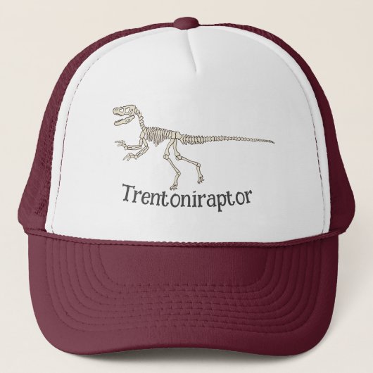 Gepersonaliseerde Velociraptor Naam Trucker Pet (Voorkant)