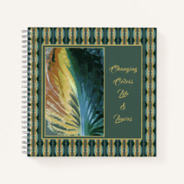 Gepersonaliseerde veranderende kleuren Autumn Leaf Notitieboek